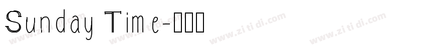 Sunday Time字体转换